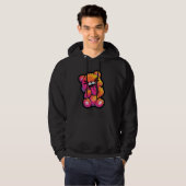 Lebendiger Abstrakter Teddy Pullover (Vorne ganz)