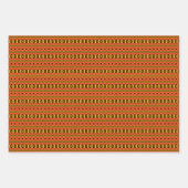 Lebendiger afrikanischer Streifen Geschenkpapier Set (Vorderseite 3)