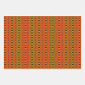 Lebendiger afrikanischer Streifen Geschenkpapier Set (Vorderseite)