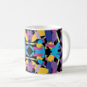 Lebendiger Ausbruch: Zufällige Farbspritzer Kaffeetasse (VorderseiteRechts)