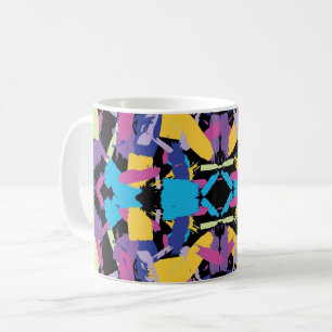 Lebendiger Ausbruch: Zufällige Farbspritzer Kaffeetasse