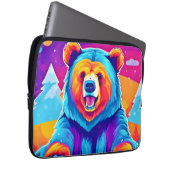 Lebendiger Bär im Schnee Laptopschutzhülle (Vorne Rechts)