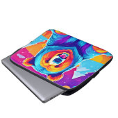 Lebendiger Bär im Schnee Laptopschutzhülle (Vorne Knopf)
