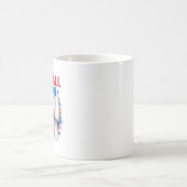 Lebendiger Baseball-Bogen MAMA - Süßer Spieltag Kaffeetasse (Mittel)