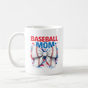 Lebendiger Baseball-Bogen MAMA - Süßer Spieltag Kaffeetasse