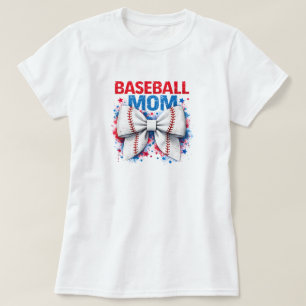 Lebendiger Baseball-Bogen MAMA - Süßer Spieltag T-Shirt