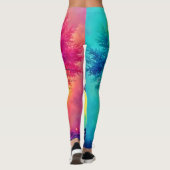 Lebendiger Baum des Lebens: Wurzeln der Hoffnung Leggings (Rückseite)