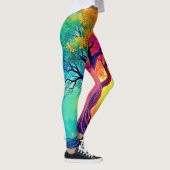 Lebendiger Baum des Lebens: Wurzeln der Hoffnung Leggings (Rechts)