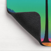 Lebendiger Baum unter einem kosmischen Regenbogenh Mousepad (Ecke)