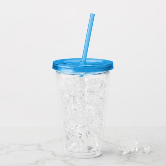 Lebendiger blauer 0,5 l Acryl-Trinkbecher Acryltrinkbecher (Rückseite Ice)