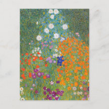 Lebendiger Blumengarten - Gustav Klimt
