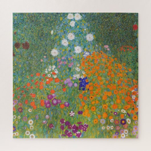 Lebendiger Blumengarten - Gustav Klimt Puzzle (Vertikal)