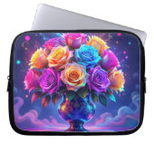 Lebendiger Blumenstrauß Laptopschutzhülle (Vorderseite)