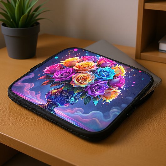 Lebendiger Blumenstrauß Laptopschutzhülle