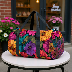 Lebendiger Blütenflor Duffle Bag