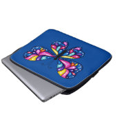 Lebendiger Bunter Schmetterling Laptopschutzhülle (Vorne Knopf)