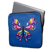 Lebendiger Bunter Schmetterling Laptopschutzhülle (Vorderseite Links)