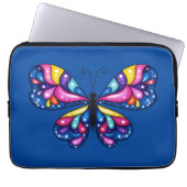 Lebendiger Bunter Schmetterling Laptopschutzhülle (Vorderseite)