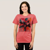 Lebendiger Chaos-Ausbruch Tri-Blend Shirt (Vorderseite voll)