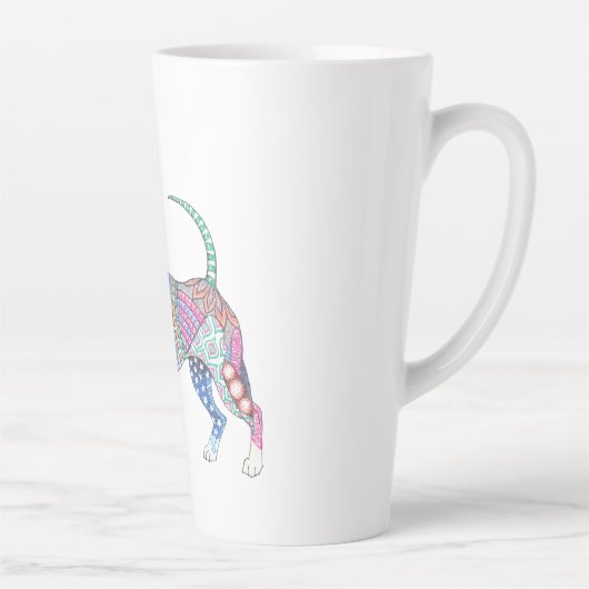 Lebendiger Chihuahua Große Latte-Mug Milchtasse (Rechts)