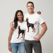 Lebendiger Dobermann T-Shirt (Unisex)