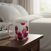 Lebendiger Drachenfrucht-Splash Zweifarbig Tasse