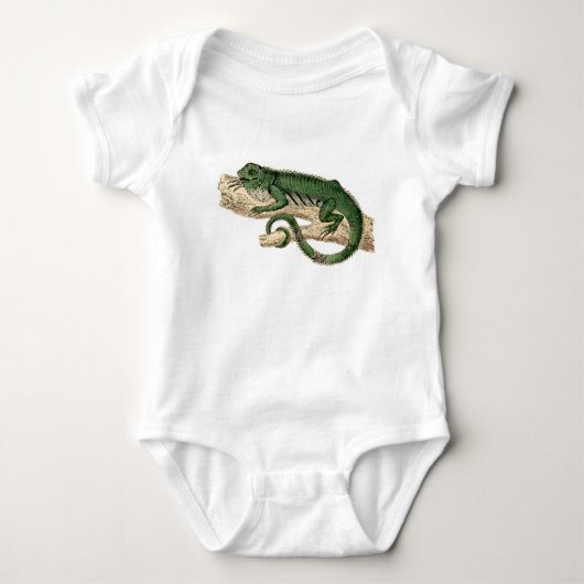 Lebendiger Eidechsen-Body Baby Strampler (Vorderseite)
