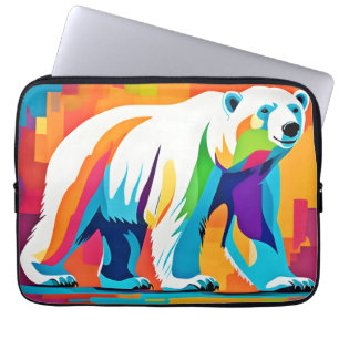 Lebendiger Eisbär Laptopschutzhülle