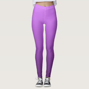 Lebendiger Elektrischer Sommer Lila getauchter Omb Leggings