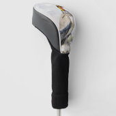Lebendiger exotischer Königsgeier-Wandschmuck Golf Headcover (angewinkelt)