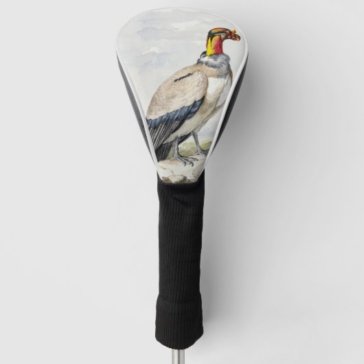 Lebendiger exotischer Königsgeier-Wandschmuck Golf Headcover (Vorderseite)