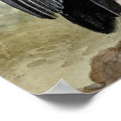 Lebendiger exotischer Königsgeier-Wandschmuck Poster (Ecke)
