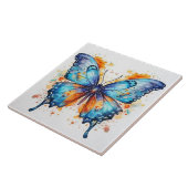 lebendiger Farb Schmetterling Fliese (Seite)