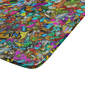 Lebendiger Farbmuster-Stil in Mosaikform Schneidebrett (Ecke)