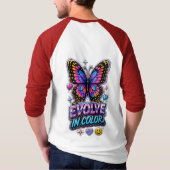 Lebendiger Farbsplash T-Shirt (Rückseite)