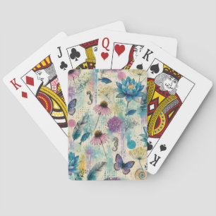 Lebendiger Floraler Aquatischer Traum Spielkarten