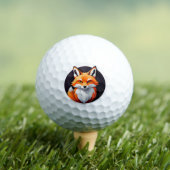 Lebendiger Fuchskopf Golfball (Insitu T-Shirt)