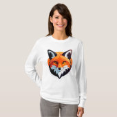 Lebendiger Fuchskopf T-Shirt (Vorne ganz)