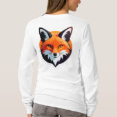 Lebendiger Fuchskopf T-Shirt (Rückseite)