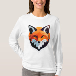 Lebendiger Fuchskopf T-Shirt