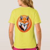 Lebendiger Fuchskopf T-Shirt (Rückseite)