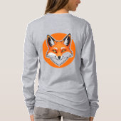 Lebendiger Fuchskopf T-Shirt (Rückseite)