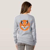 Lebendiger Fuchskopf T-Shirt (Schwarz voll)