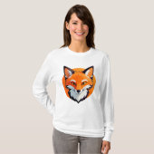 Lebendiger Fuchskopf T-Shirt (Vorne ganz)