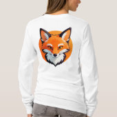 Lebendiger Fuchskopf T-Shirt (Rückseite)