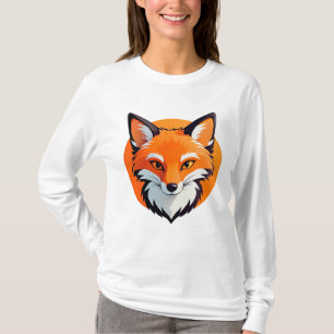 Lebendiger Fuchskopf T-Shirt
