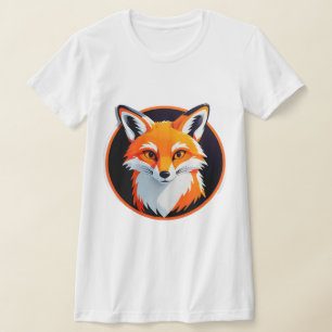 Lebendiger Fuchskopf T-Shirt