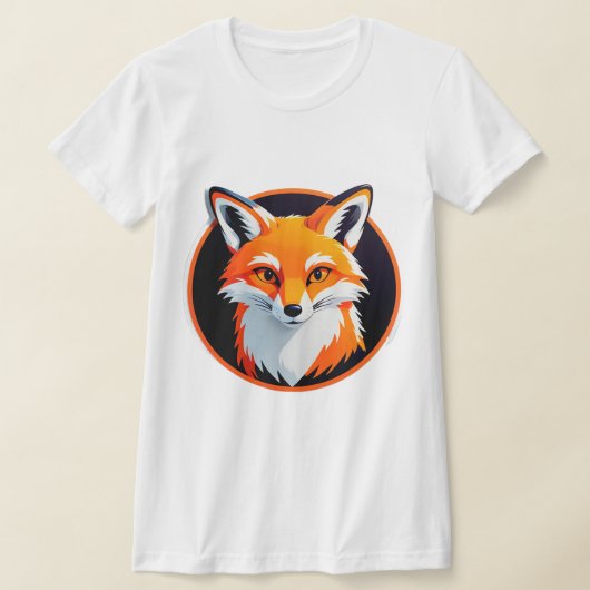Lebendiger Fuchskopf T-Shirt (Ablage )