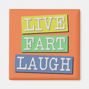 Lebendiger Furz Lachen Lustiger Kühlschrankmagnet 