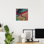 Lebendiger Geode Poster (Heimbüro)